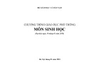 Chương trình giáo dục phổ thông môn Sinh học