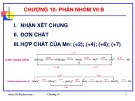 Bài giảng Hóa học vô cơ: Chương 10 - GV. Nguyễn Văn Hòa