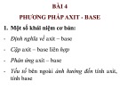 Bài giảng Hóa phân tích: Bài 4 - ThS. Nguyễn Văn Hòa