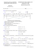 Đề thi KSCL môn Toán lớp 12 năm 2017-2018 lần 5 - THPT Nguyễn Viết Xuân - Mã đề 203