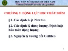 Bài giảng Vật lý đại cương A: Chương 2 - Lê Văn Dũng