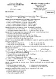 Đề khảo sát THPT Quốc gia môn Địa lí lớp 12 năm 2017-2018 lần 5 - THPT Nguyễn Viết Xuân - Mã đề 207