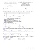Đề thi KSCL môn Toán lớp 12 năm 2017-2018 lần 5 - THPT Nguyễn Viết Xuân - Mã đề 201