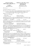 Đề thi khảo sát THPT Quốc gia môn Hóa học lớp 12 năm 2017-2018 lần 5 - THPT Nguyễn Viết Xuân - Mã đề 101