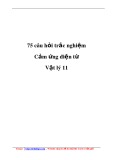 75 câu hỏi trắc nghiệm môn Vật lý lớp 11 (Có đáp án)