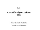 Bài giảng Động học chất điểm - Bài: Chuyển động thẳng biến đổi đều 3