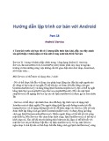 Hướng dẫn lập trình cơ bản với Android - Phần 18: Android Service