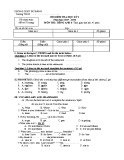 Đề thi học kì 1 môn Tiếng Anh lớp 6 năm 2017-2018 có đáp án - Phòng GD&ĐT Bù Đăng