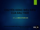 Bài giảng Thiên văn học - Bài: Chuyển động của bầu trời