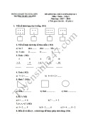 Đề thi học kì 1 môn Toán lớp 1 năm 2017-2018 - Trường Tiểu học Số 1 Ba Đồn