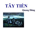 Bài giảng Ngữ văn 12: Bài thơ Tây tiến