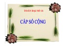 Bài giảng Toán 11 - Bài 3: Cấp số cộng