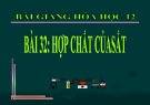 Bài giảng Hóa học 12 - Bài 32: Hợp chất của kim loại sắt