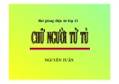 Bài giảng Ngữ văn 11 - Bài: Chữ người tử tù