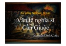 Bài giảng Ngữ văn 11 - Bài: Văn tế nghĩa sĩ Cần Giuộc