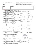 Đề thi học kì 1 lớp 8 môn Toán năm 2017-2018 có đáp án - Trường THCS Hồ Hảo Hớn