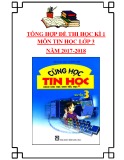 Tổng hợp đề thi học kì 1 môn Tin học lớp 3 năm 2017-2018