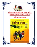 Tổng hợp đề thi học kì 1 môn Tiếng Việt lớp 2 năm 2017-2018