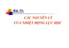 Bài giảng Vật lý 10 - Bài 33: Các nguyên lý của nhiệt động lực học