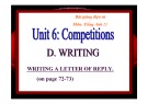 Bài giảng Tiếng Anh 11- Bài 6: Competitions