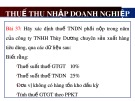 Bài giảng Thuế thu nhập trong doanh nghiệp