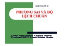 Bài giảng Toán 10: Phương sai và độ lệch chuẩn