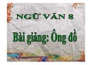 Bài giảng Ngữ văn lớp 8: Ông đồ