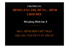 Bài giảng Toán 8: Hình hộp chữ nhật