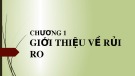 Bài giảng Quản trị rủi ro: Chương 1 - ThS. Võ Hữu Khánh (2017)