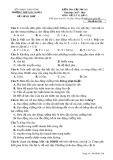 Đề kiểm tra tập trung lần 1 môn Vật lí lớp 12 năm 2017-2018 - THPT Gia Nghĩa - Mã đề 328