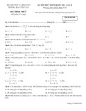 Đề thi thử THPT Quốc gia môn Toán lần 2 năm 2018 - Sở GD&ĐT Bà Rịa-Vũng Tàu - Mã đề 001
