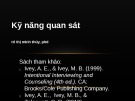 Bài giảng Kỹ năng quan sát - Trì Thị Minh Thúy