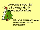 Bài giảng Tín dụng ngân hàng: Chương 3 - TS. Lê Thị hiệp Thương