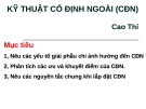 Bài giảng Kỹ thuật cố định ngoài (CĐN)