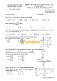 Đề thi thử THPT Quốc gia 2018 môn Toán - Trường Đại học Vinh - Mã đề 132