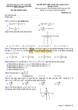 Đề thi thử THPTQG 2018 môn Toán - Trường Đại học Tây Nguyên - Mã đề 132