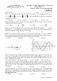 Đề KSCL môn Vật lí lớp 12 năm 2016-2017 - THPT Nguyễn Văn Cừ - Mã đề 020
