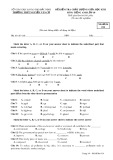 Đề kiểm tra chất lượng giữa HK 2 môn tiếng Anh lớp 10 - THPT Nguyễn Văn Cừ - Mã đề 014