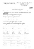 Đề kiểm tra chất lượng giữa HK 2 môn tiếng Anh lớp 10 - THPT Nguyễn Văn Cừ - Mã đề 007