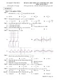 Đề KSCL lần 1 môn Toán lớp 11 năm 2017-2018 - Sở GD&ĐT Vĩnh Phúc - Mã đề 107