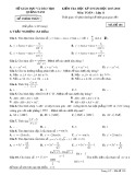 Đề thi HK 2 môn Toán lớp 11 năm 2018 - Sở GD&ĐT Quảng Nam - Mã đề 101