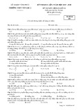 Đề thi KSCL lần 3 môn Vật lí lớp 11 năm 2017-2018 - THPT Yên Lạc 2 - Mã đề 485