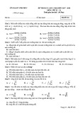 Đề thi KSCL lần 1 môn Vật lí lớp 12 năm 2017-2018 - Sở GD&ĐT Vĩnh Phúc - Mã đề 116