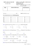 Đề kiểm tra 15 phút lần 4 môn Toán lớp 11 NC năm 2016-2017 - THPT Hàm Thuận Bắc - Mã đề 132