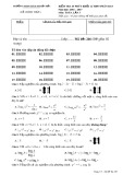 Đề kiểm tra 45 phút lần 3 môn Toán lớp 12 năm 2016-2017 - THPT Hàm Thuận Bắc - Mã đề 246