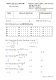 Đề kiểm tra 45 phút lần 4 môn Toán lớp 11 NC năm 2016-2017 - THPT Hàm Thuận Bắc - Mã đề 281