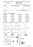 Đề kiểm tra 45 phút lần 3 môn Toán lớp 12 năm 2016-2017 - THPT Hàm Thuận Bắc - Mã đề 285