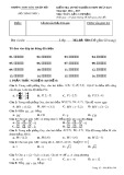 Đề kiểm tra 45 phút lần 2 môn Toán lớp 10 năm 2016-2017 - THPT Hàm Thuận Bắc - Mã đề 580