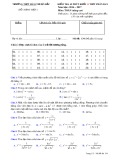 Đề kiểm tra 45 phút lần 5 môn Toán lớp 11 NC năm 2016-2017 - THPT Hàm Thuận Bắc - Mã đề 134