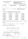 Đề kiểm tra 45 phút lần 2 môn Giải tích lớp 12 năm 2016-2017 - THPT Hàm Thuận Bắc - Mã đề 210